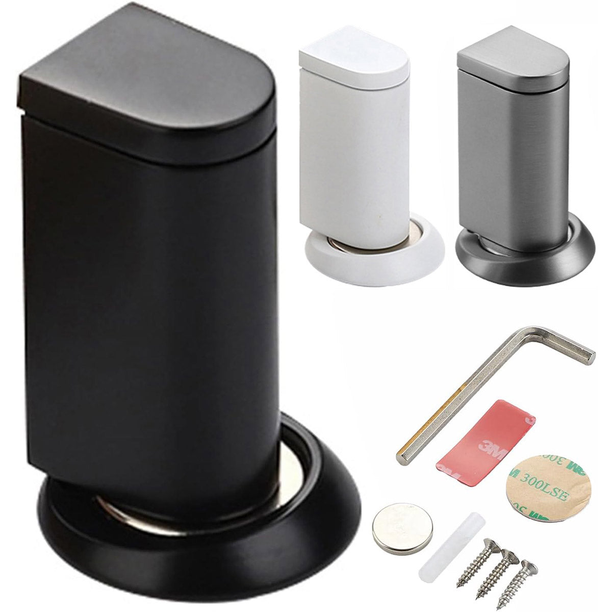 Magnetic Door Stopper Floor Mount with Adjustable Height