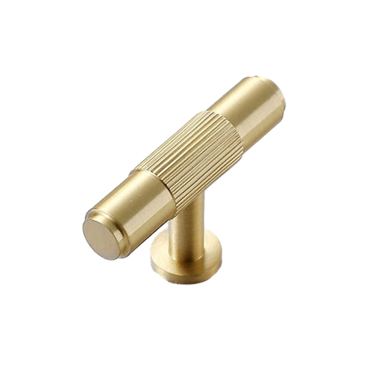 Modern Striped Metal Cabinet Handle in Gold or Black