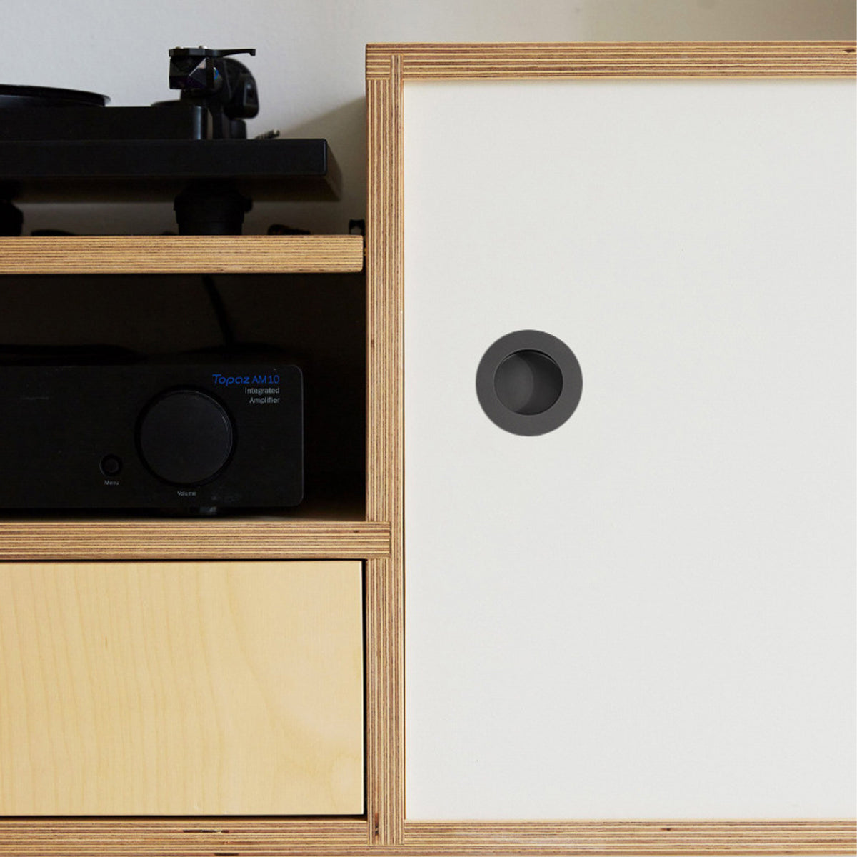 Round Recessed Pull Handle in 304 Stainless