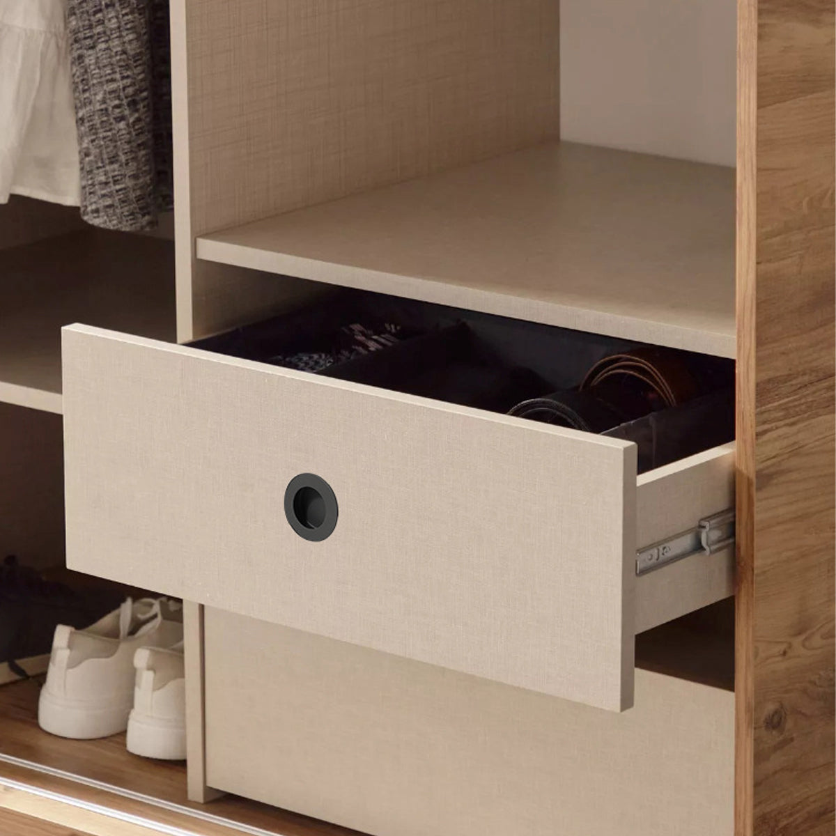 Round Recessed Pull Handle in 304 Stainless