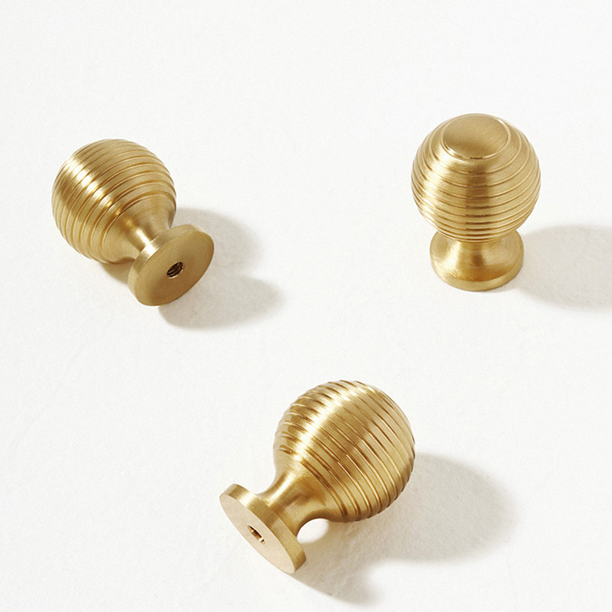 Round Ball Cabinet Handle with Single-Hole Mount