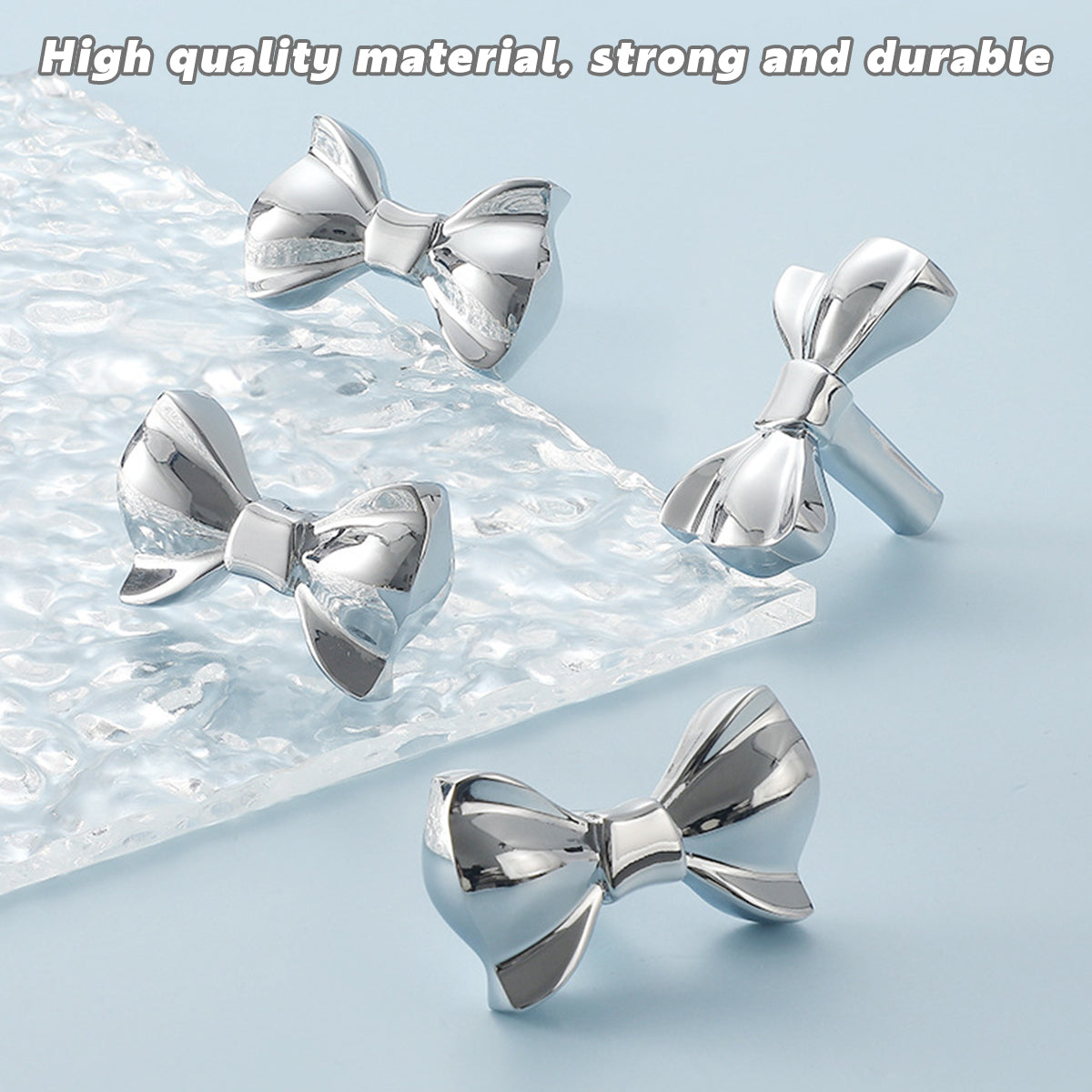 French Bow Brass Cabinet Handle with Two Colour Options