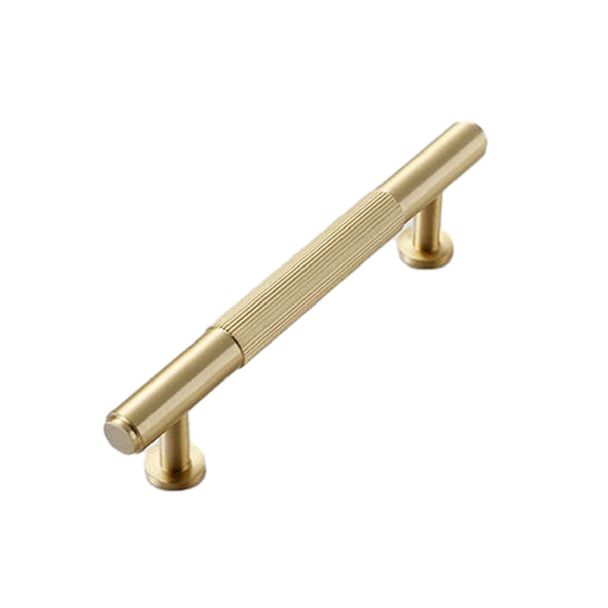 Modern Striped Metal Cabinet Handle in Gold or Black