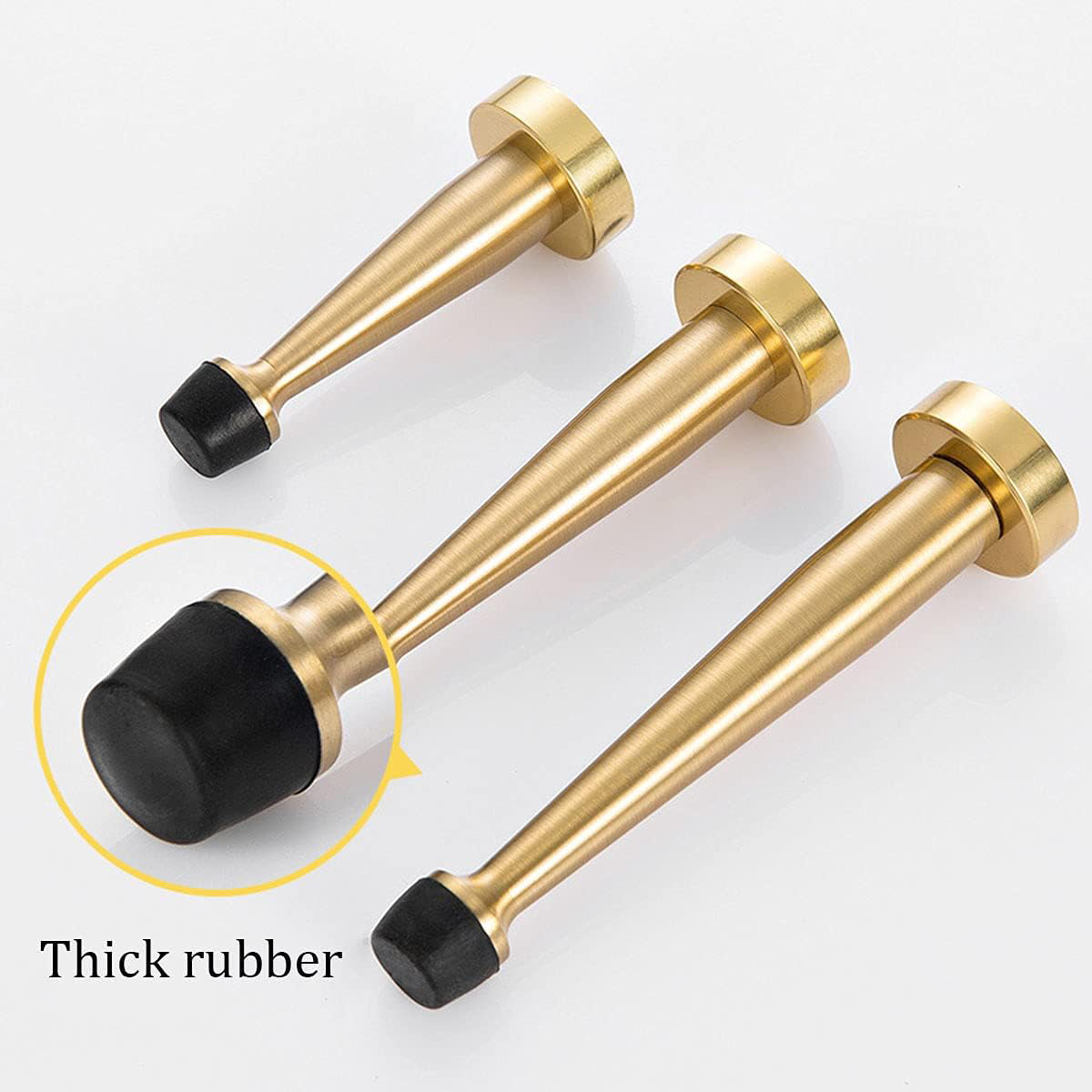 Door Stopper with Rubber Bumper Screw Mount