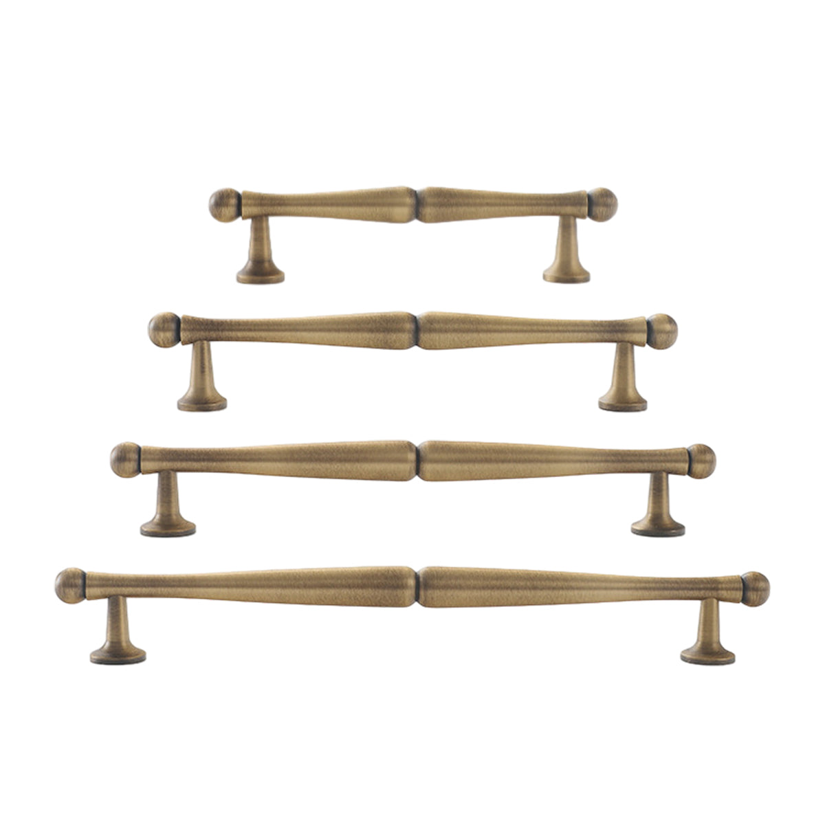 Bronze Brass Cabinet Handle with Brushed Retro Design