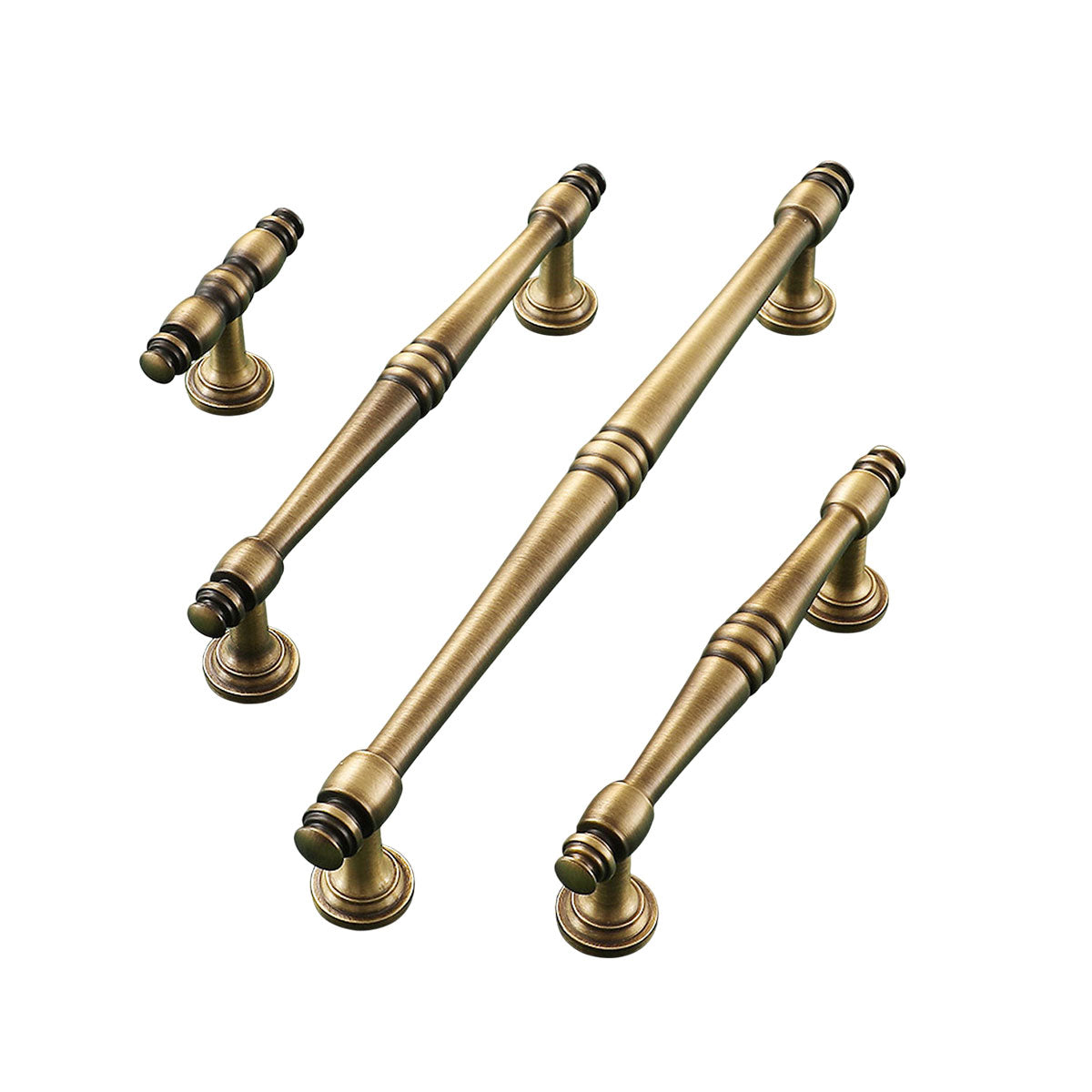 Antique Brass Handle with Single or 96–192mm Centers