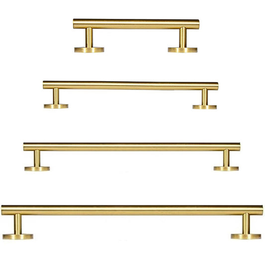 Solid Brass Cabinet Handle with Brushed Finish