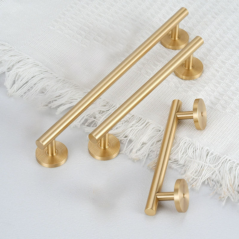 Solid Brass Cabinet Handle with Brushed Finish