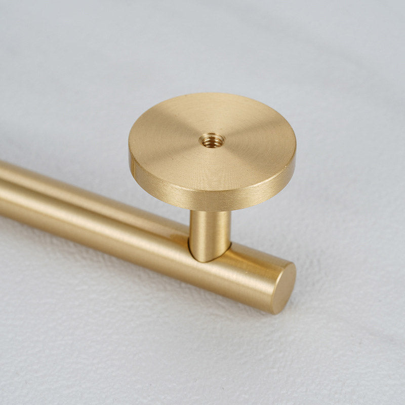 Solid Brass Cabinet Handle with Brushed Finish