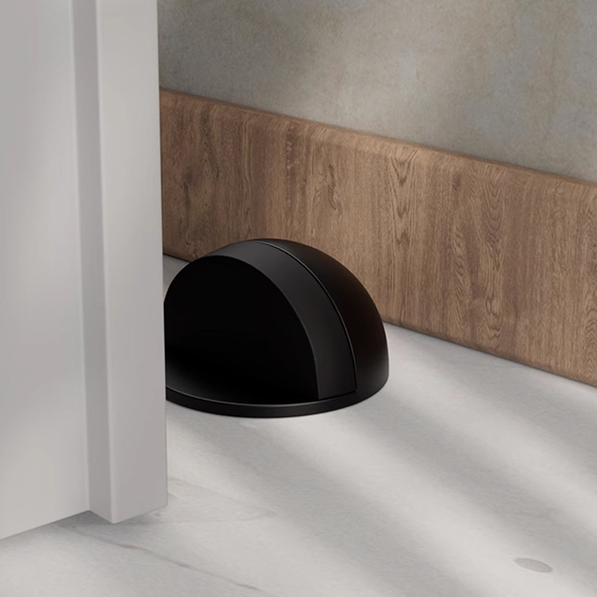 45mm Round Floor-Mount Door Stop with Rubber Bumper