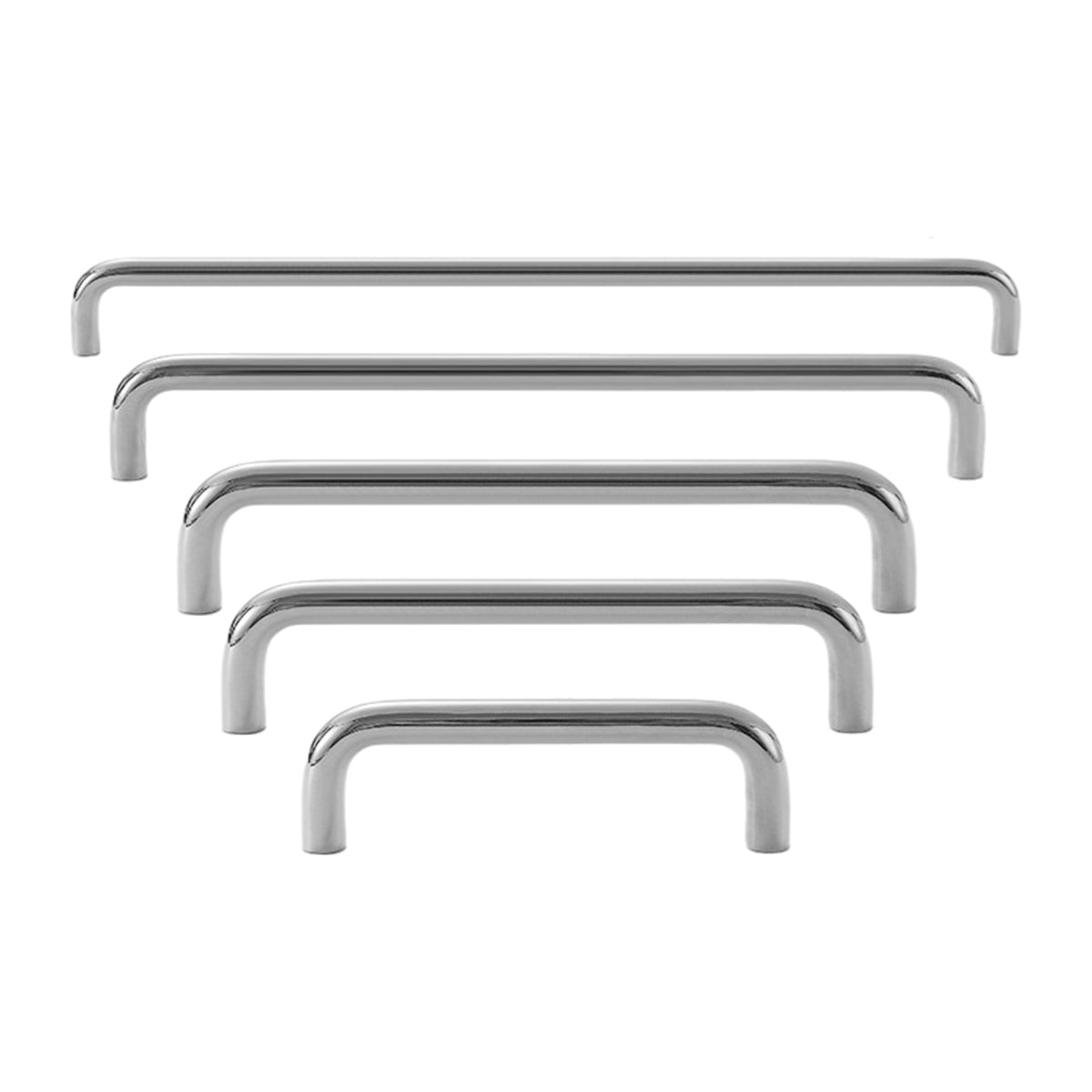 Brass Cabinet Pull Handles in Gold and Silver