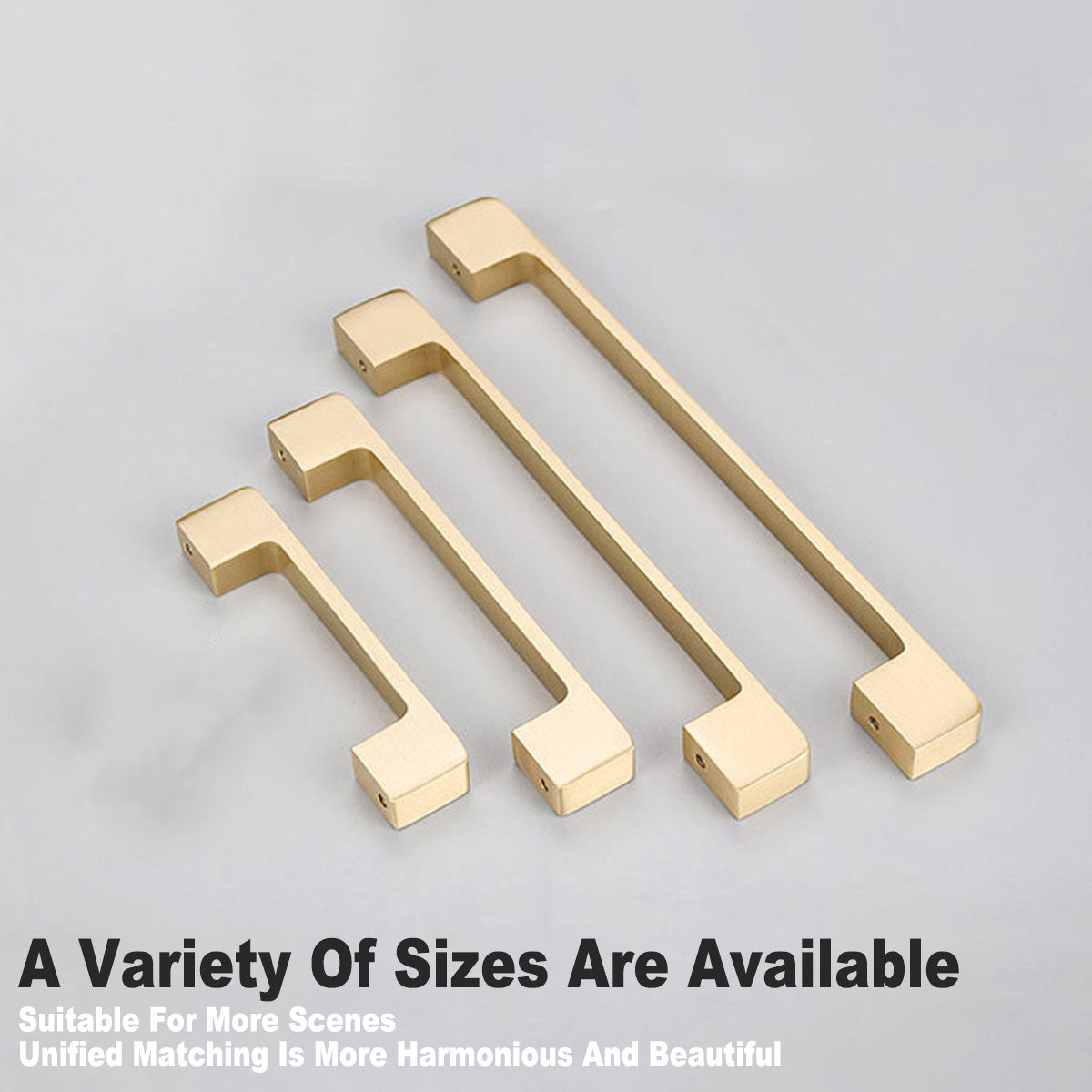 Gold All-Copper Cabinet Handle for Wardrobes