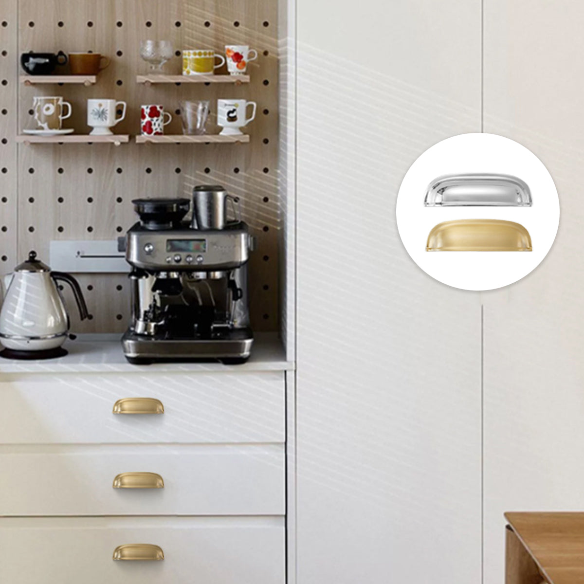 Vintage Metal Alloy Drawer Handle with Single-Hole Design