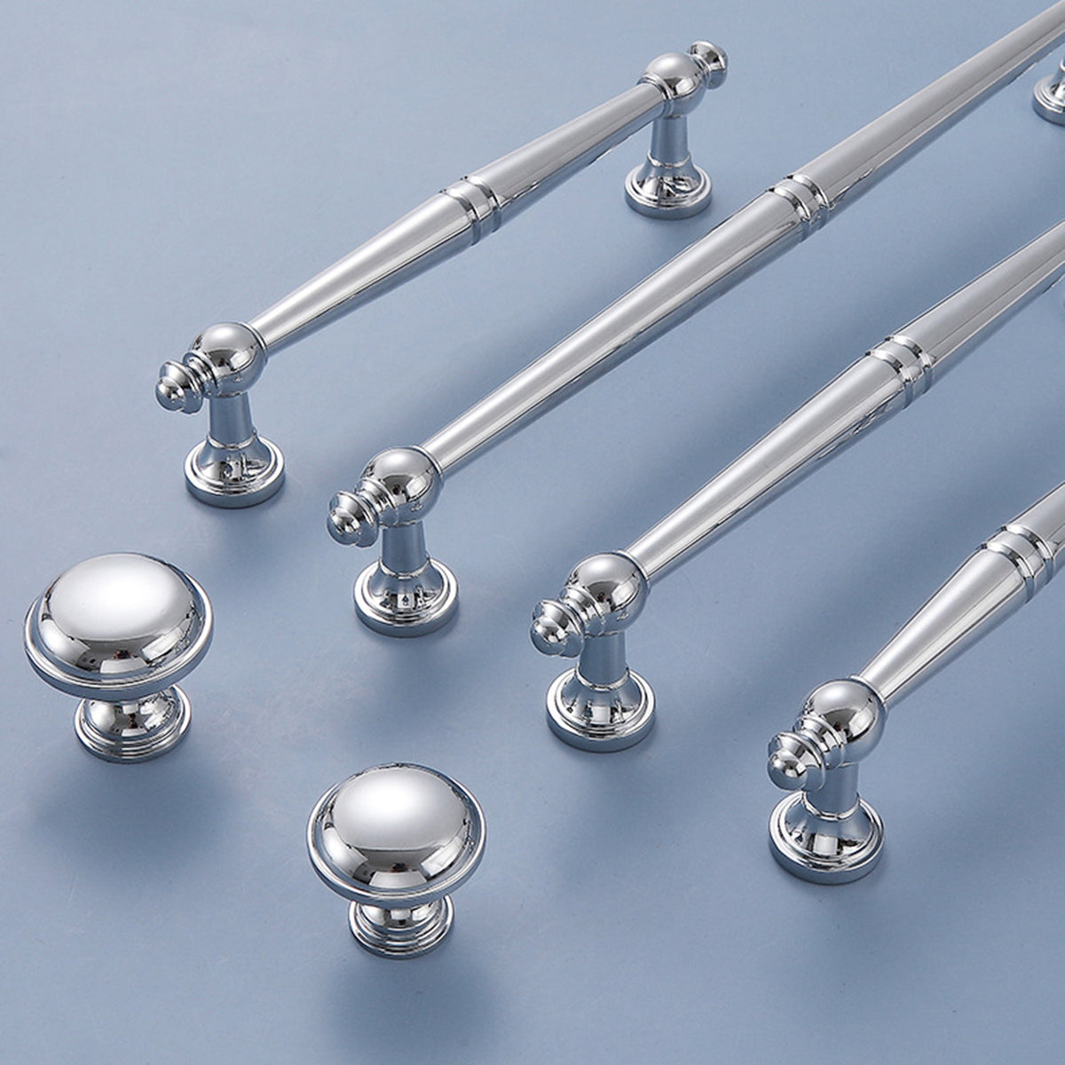 Solid Brass Wardrobe Handles with Plated Finish