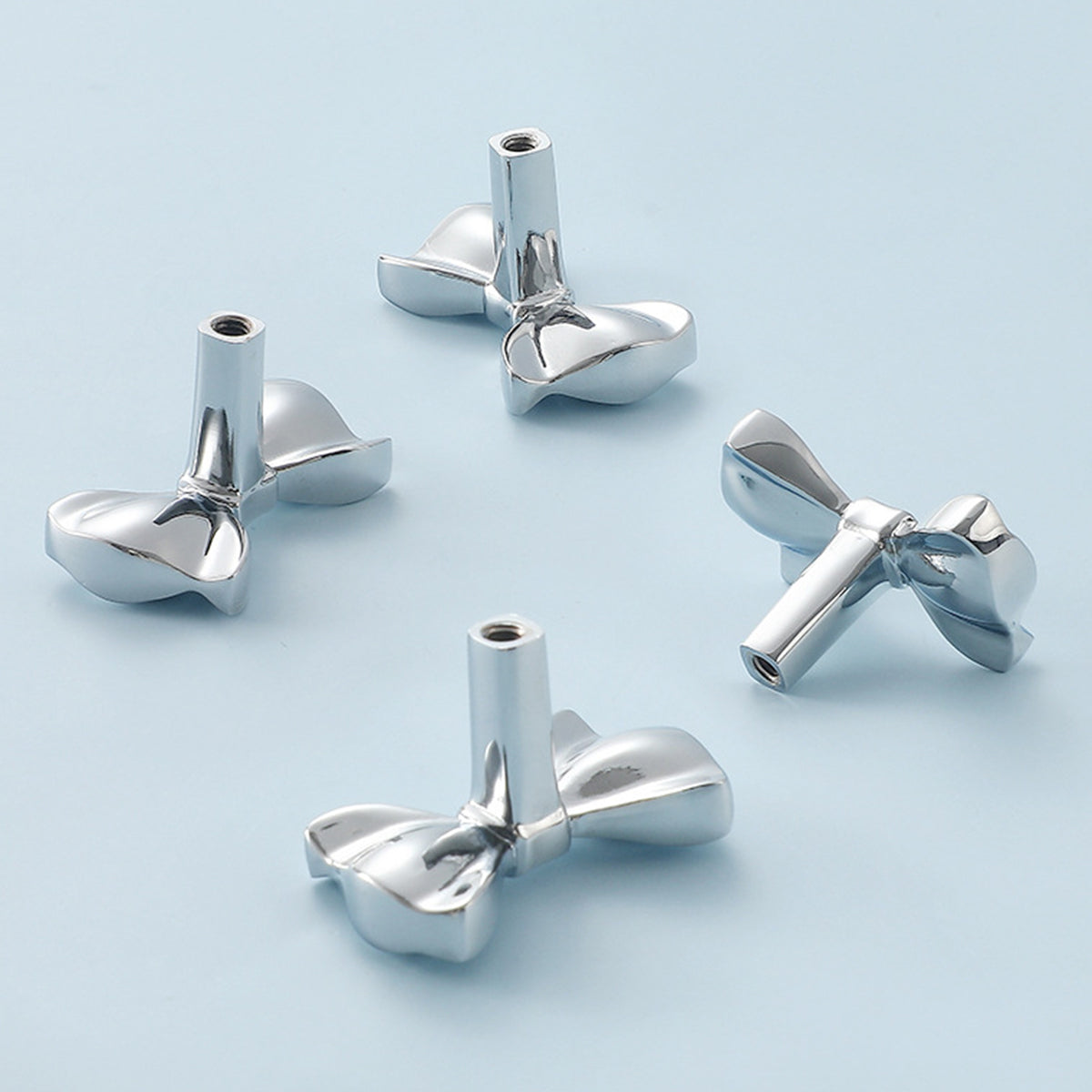 French Bow Brass Cabinet Handle with Two Colour Options