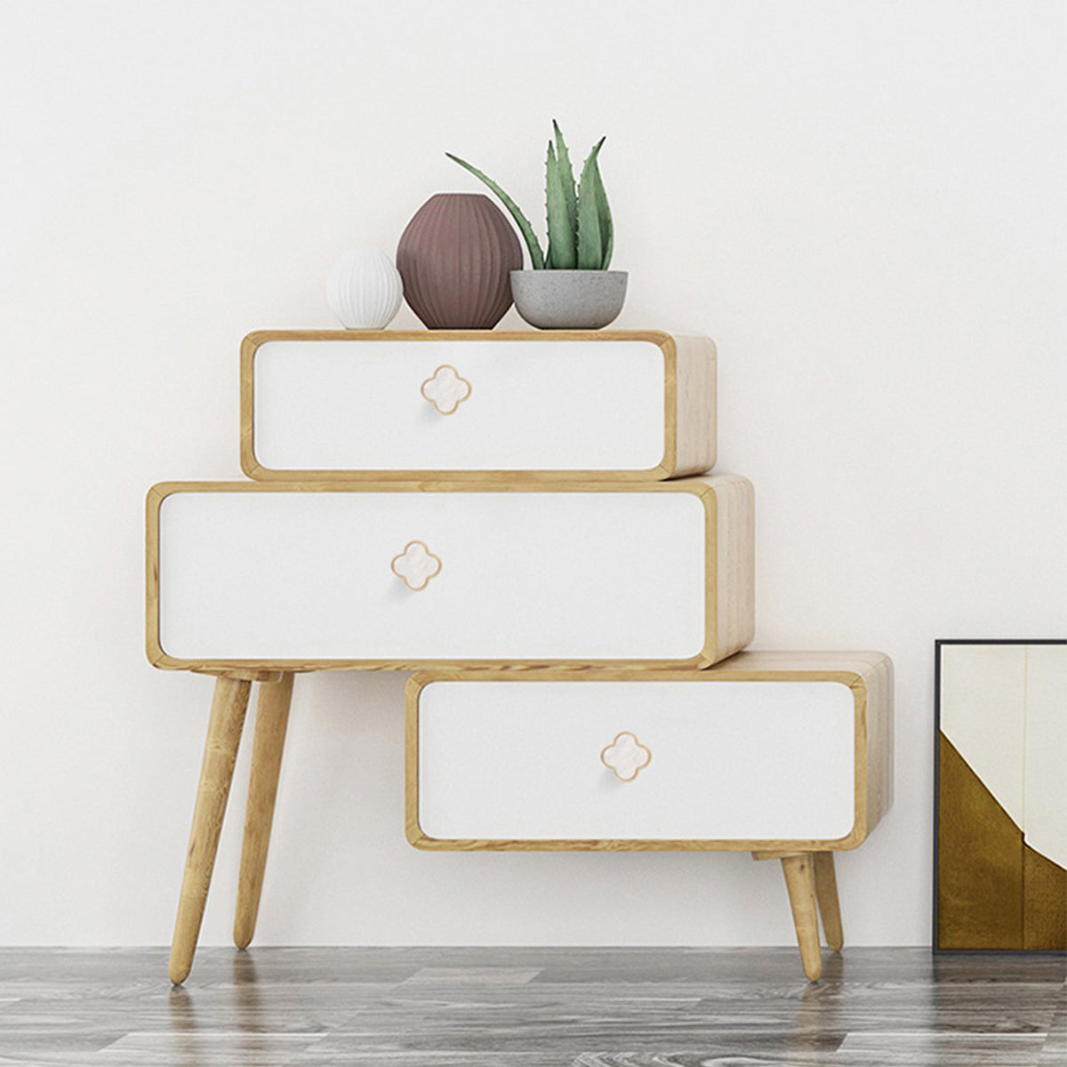 Four-Leaf Clover Cabinet Knob Single-Hole Design