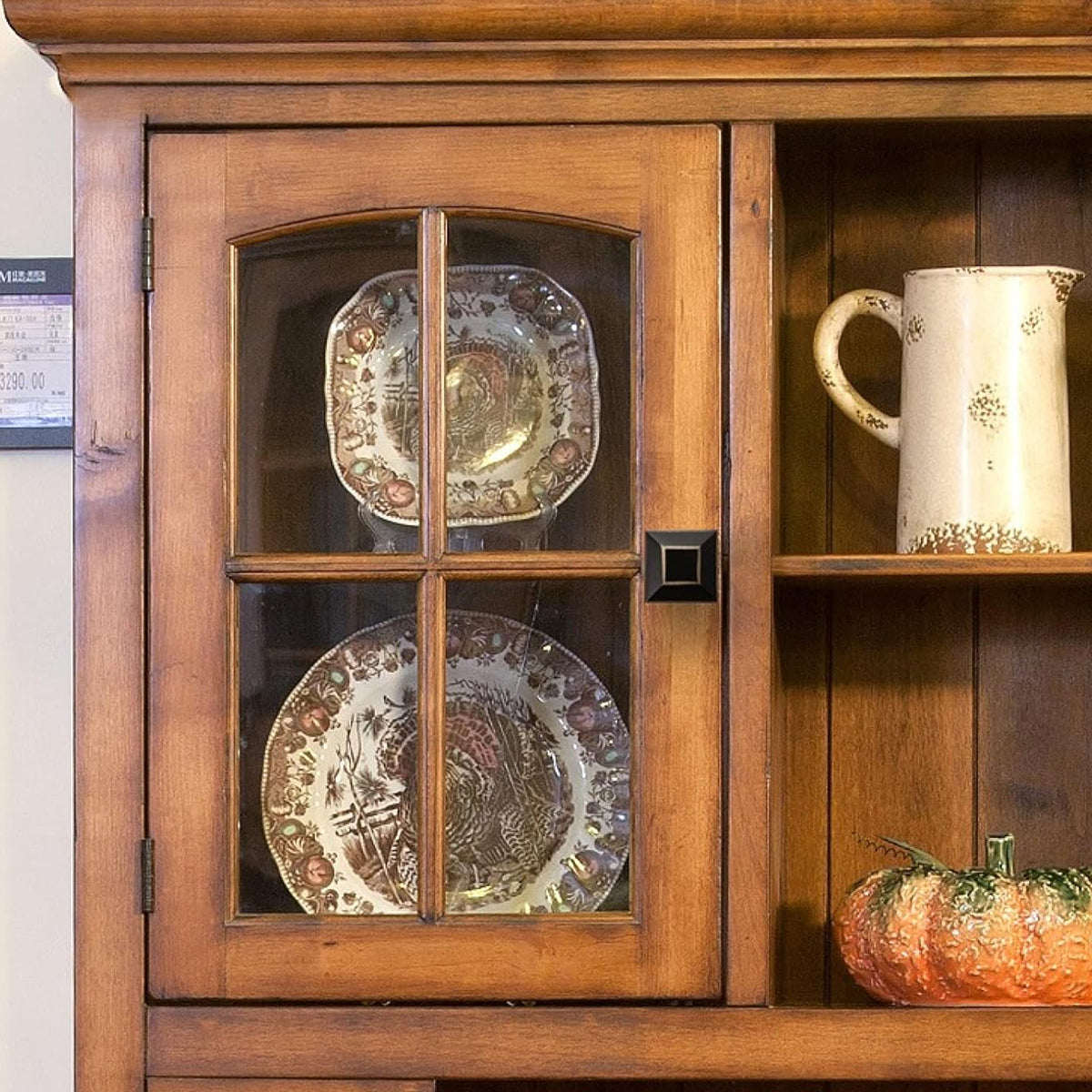 Black Copper Cabinet Handle Single-Hole Mount