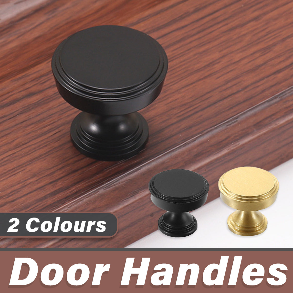 Round Cabinet Handle with Single-Hole Mount for Cabinets