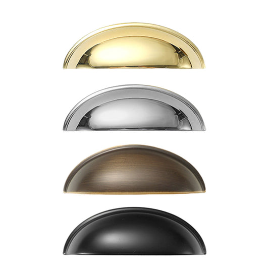 Shell Cabinet Handle Single-Hole with Electroplated Finish