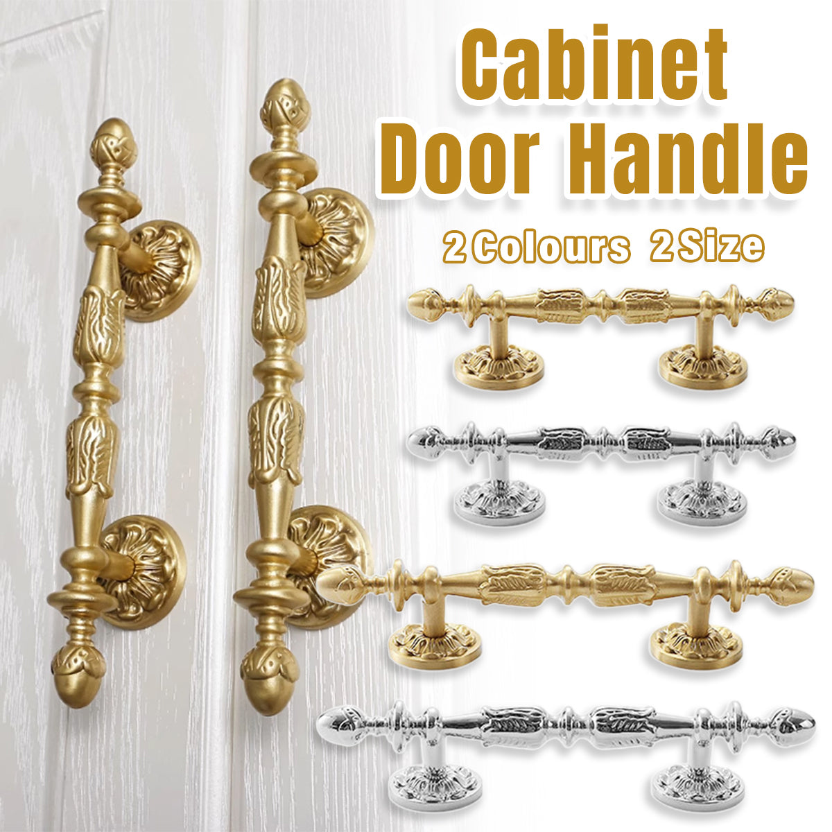 French Vintage Cabinet Handle with Long Pull