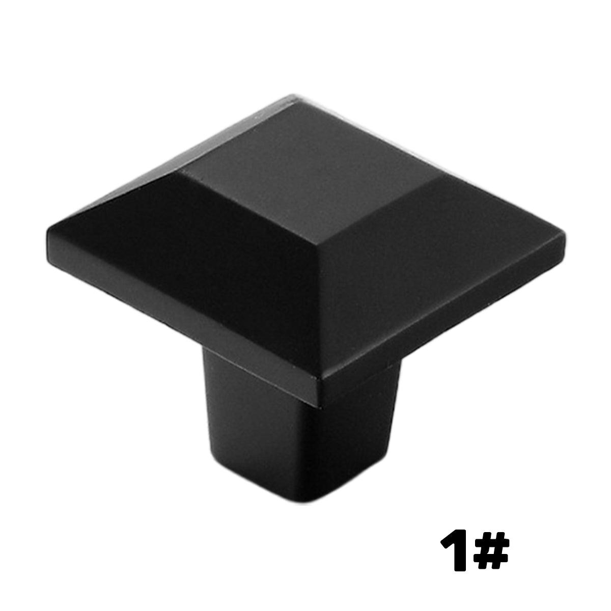 Black Copper Cabinet Handle Single-Hole Mount