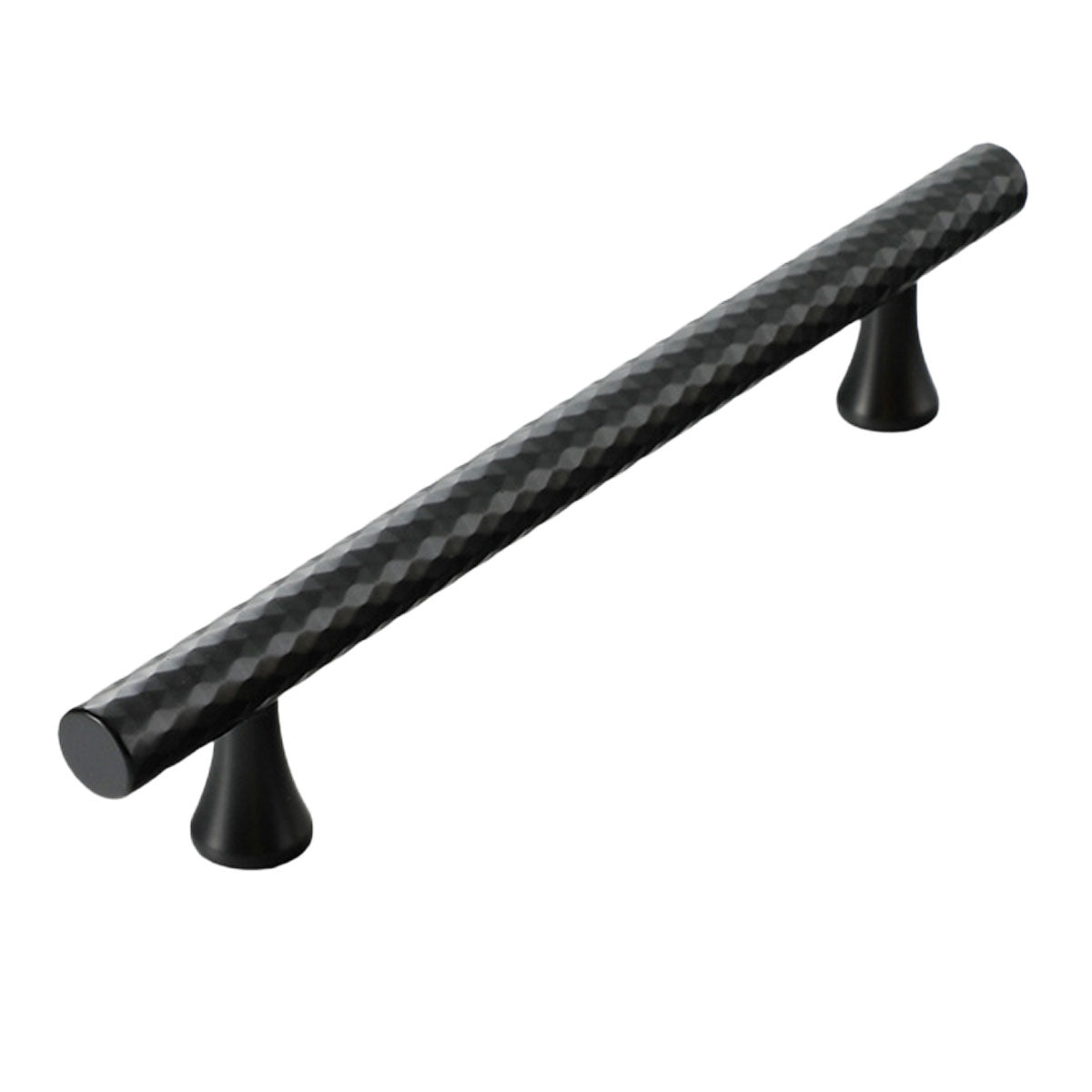 Knurled Metal Cabinet Handle in Black or Gold