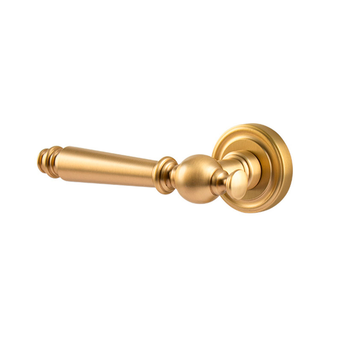 Brass Interior Door Handle American-Style Hand-Polished