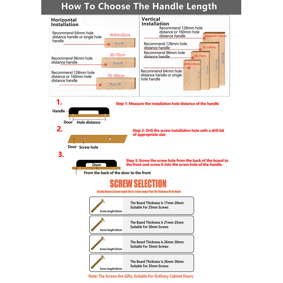 Modern Cabinet Handle Long Pull 96mm and 128mm