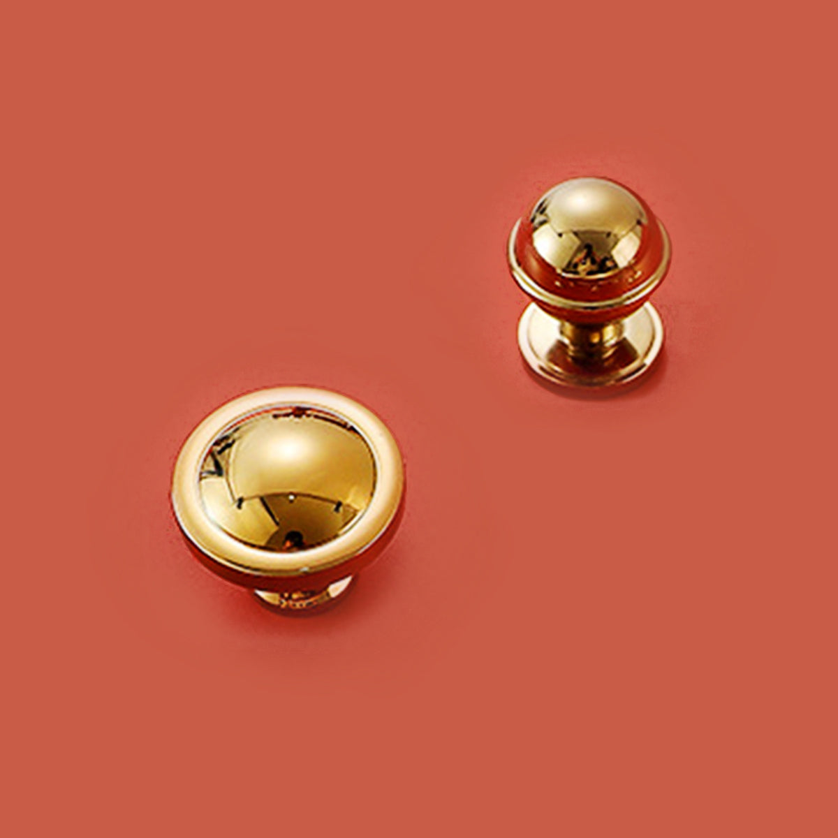 Solid Brass Cabinet Handle with Gold or Silver Finish