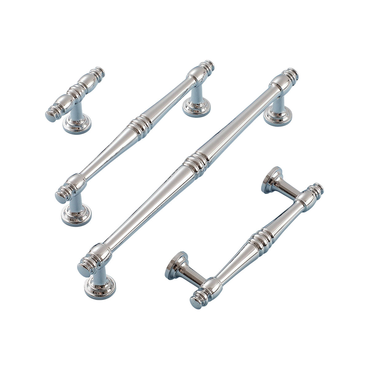 Silver Alloy Cabinet Handle with Polished Finish