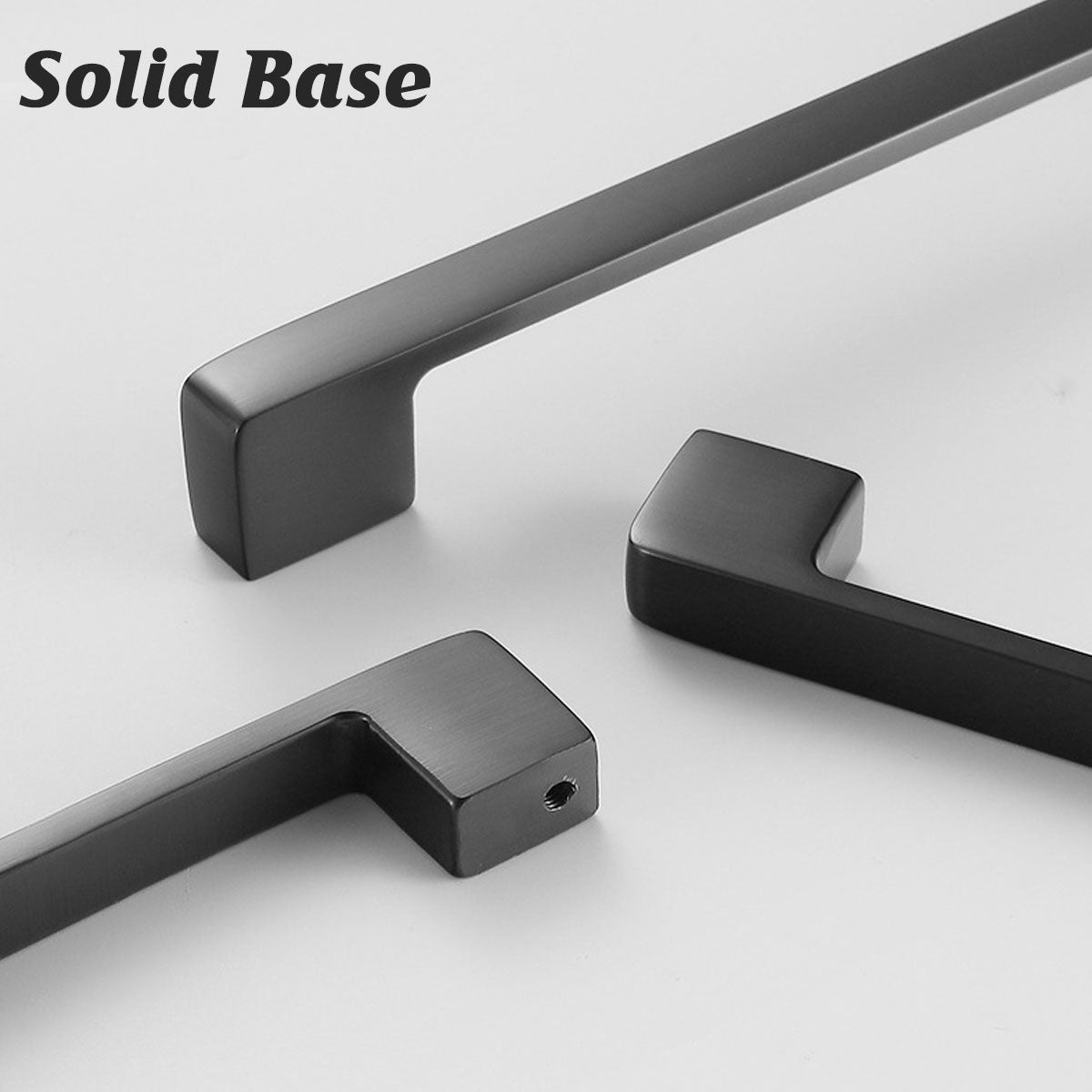 Dark Grey Wardrobe Handle with Matte Finish