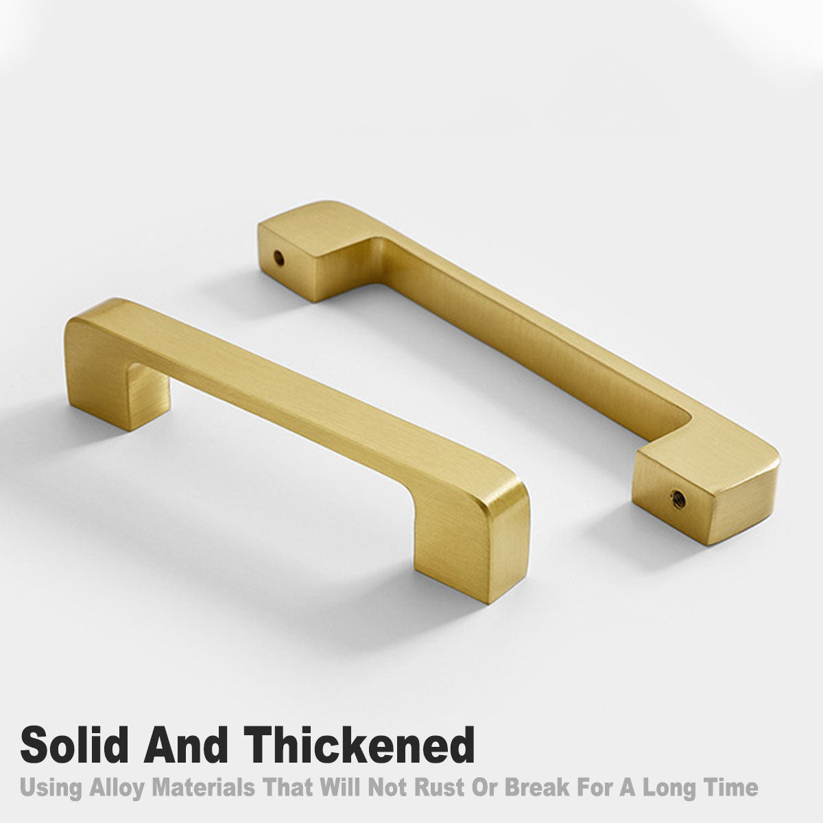 Gold All-Copper Cabinet Handle for Wardrobes