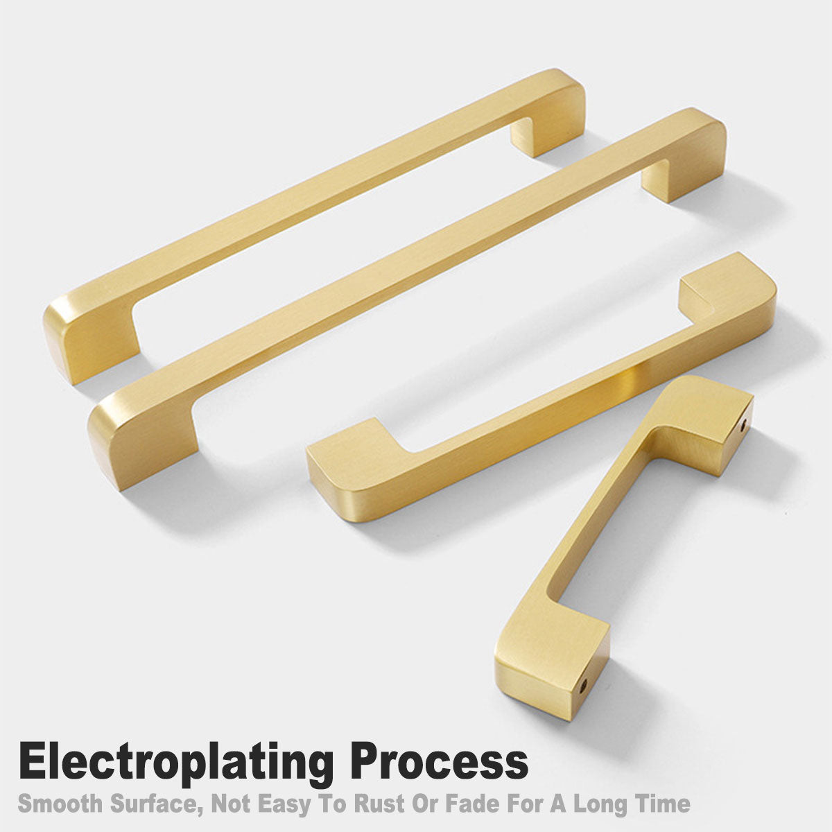 Gold All-Copper Cabinet Handle for Wardrobes