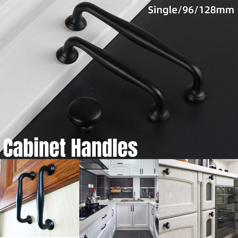 Vintage Black Solid Copper Cabinet Handle