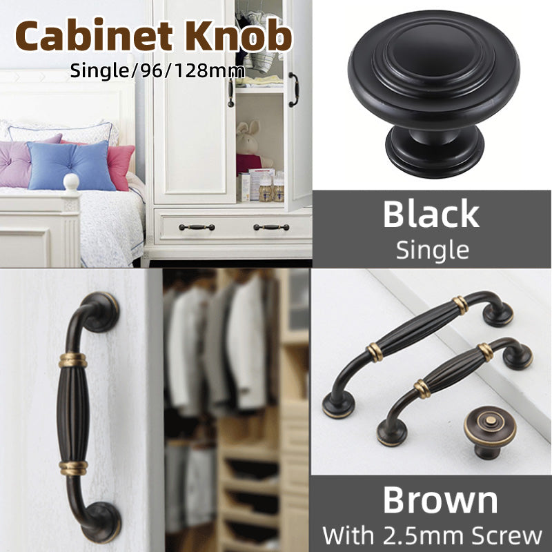 Zinc Alloy Cabinet Handle and Knob Antique Finish