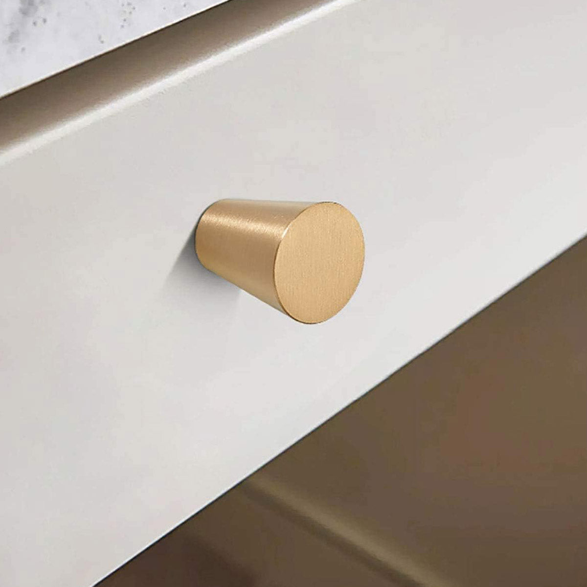 Single-Hole Copper Cabinet Handle with Seiko Coating