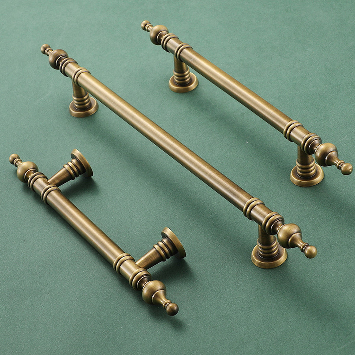 Bronze Cabinet Door Handle Retro American Style Drawer Pull for Wardrobe Cabinet