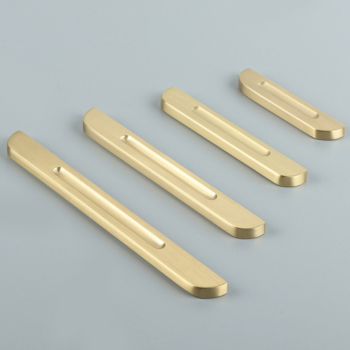 Solid Brass Cabinet Handles with Brushed Finish