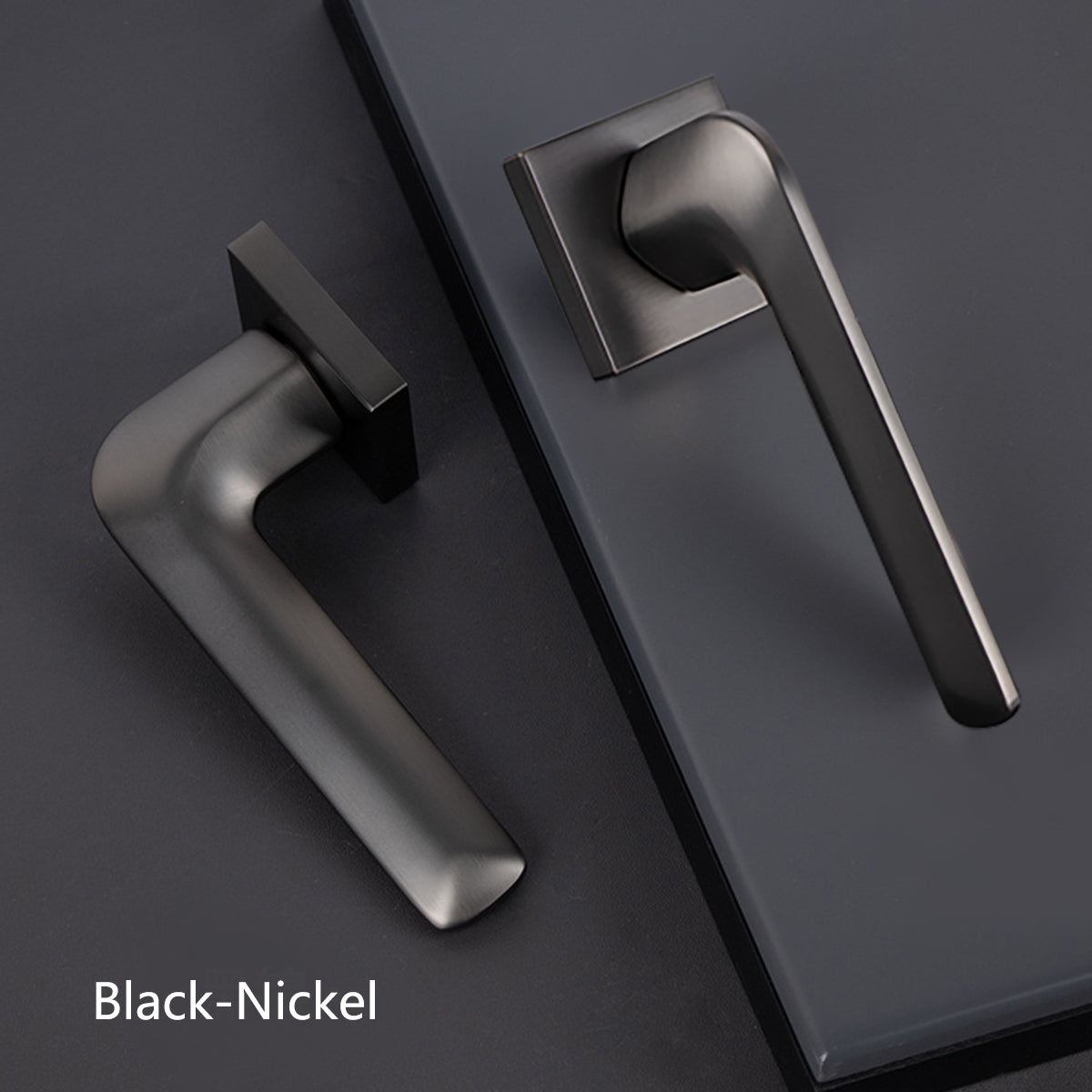 Interior Door Handle Lock Set with Matte Finish Silent Lock