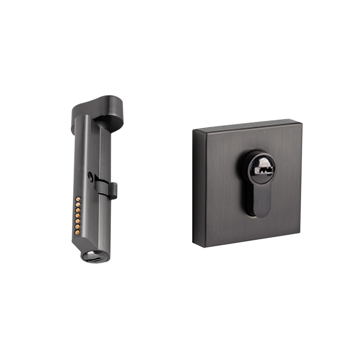 Interior Door Handle Lock Set with Matte Finish Silent Lock