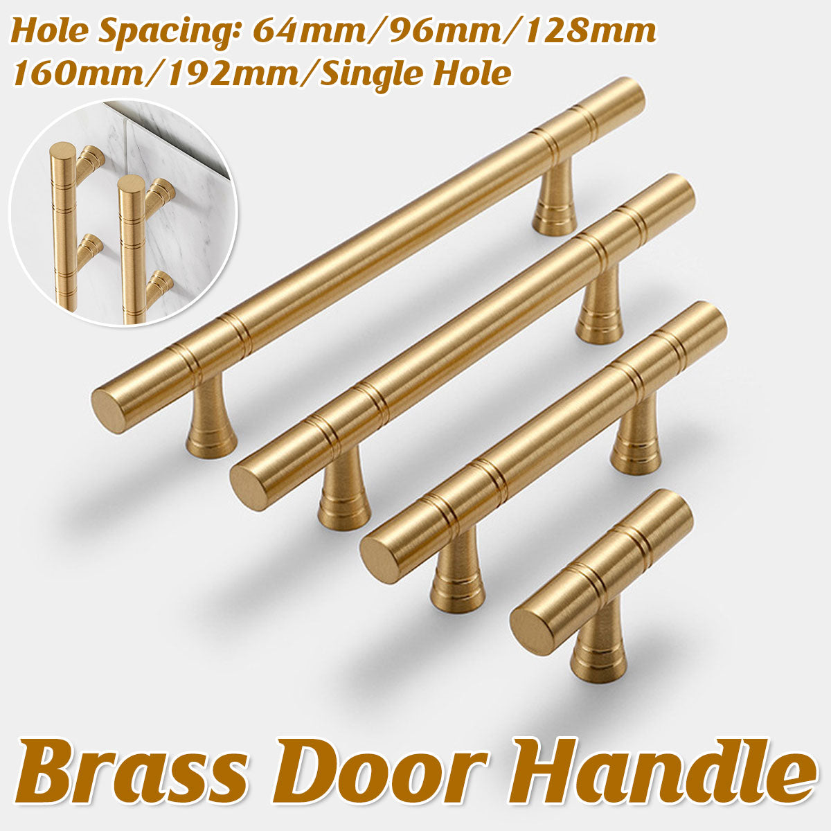 Gold Cabinet Handle with Brass Finish for Cabinets