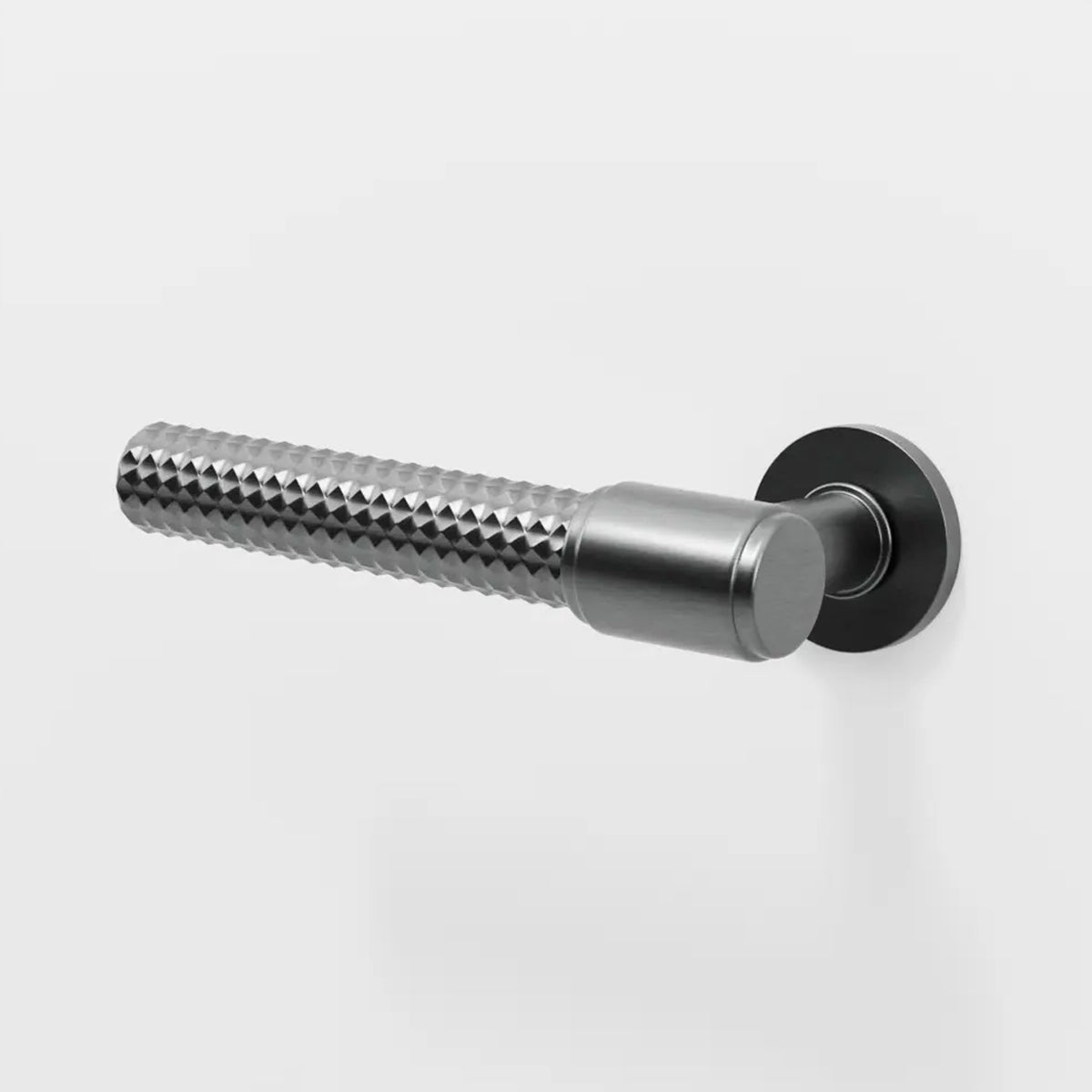 Knurled Interior Door Handle Set Zinc Alloy
