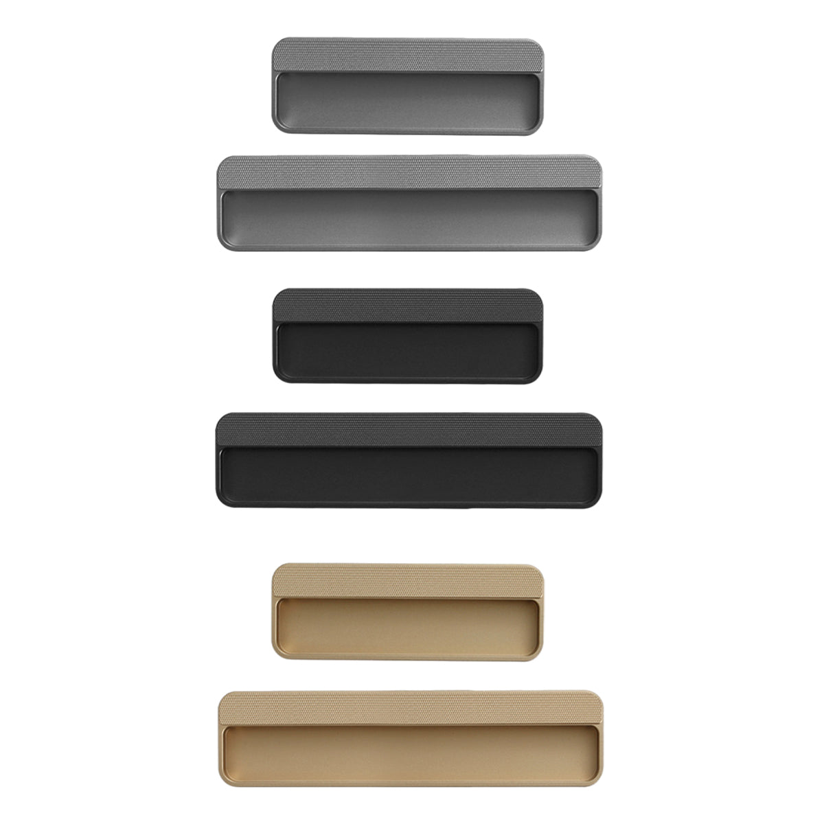 Recessed Cabinet Handle for Sliding Doors 3 Colours