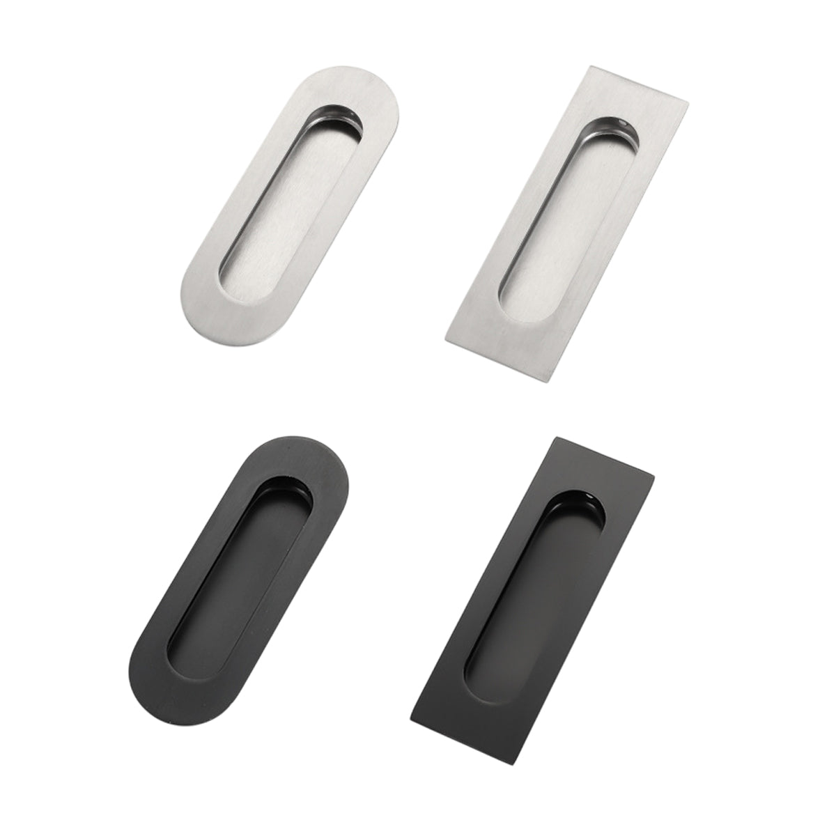 Stainless Steel Concealed Cabinet Pull with Groove