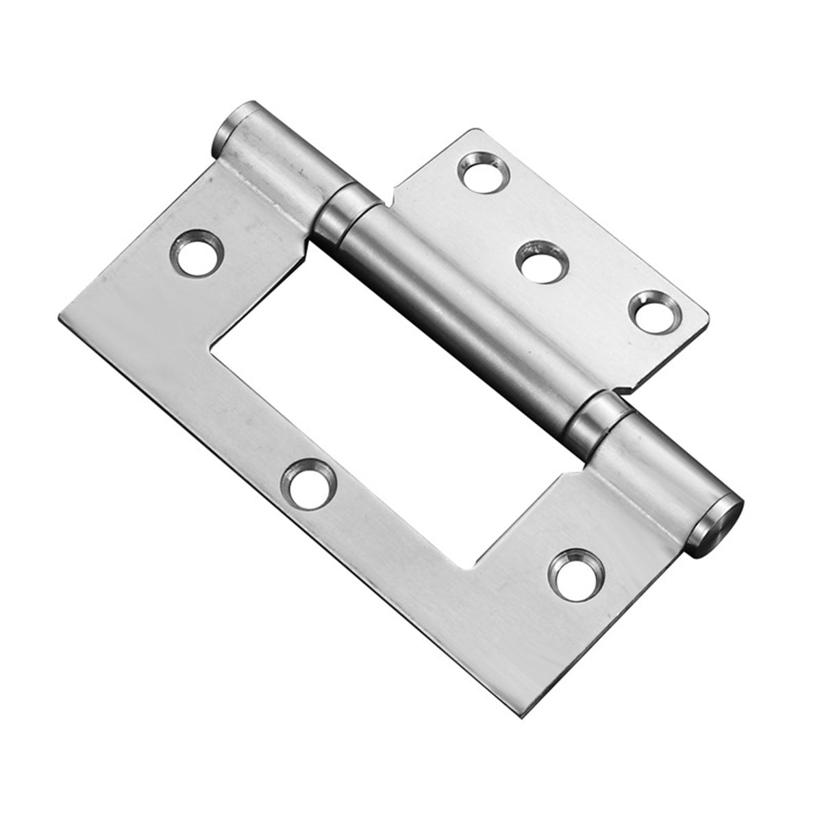 2 Pcs Stainless Steel Square Hinges Parent-Child Hinges for Folding Door