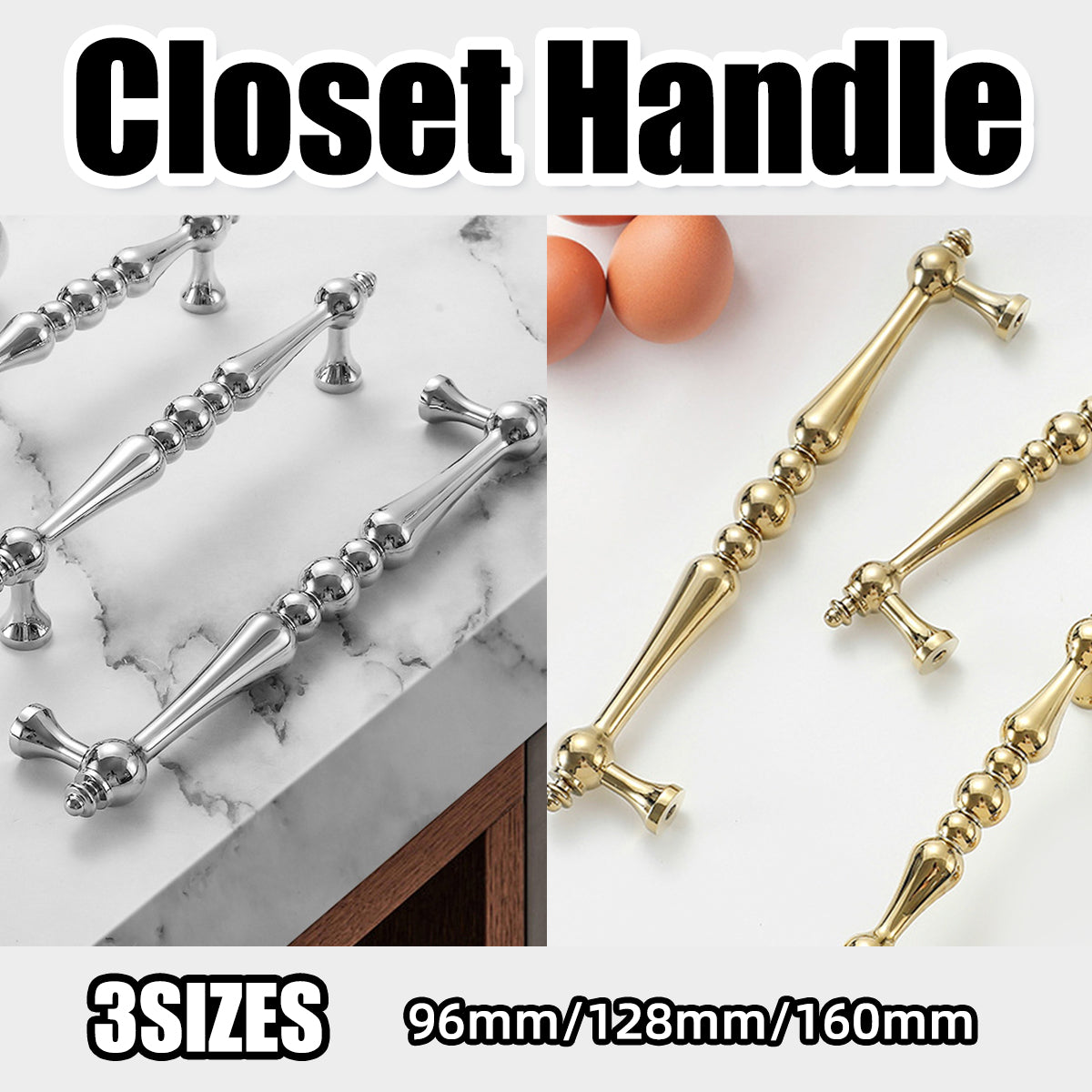 Solid Brass Cabinet Handle for Wardrobes And Drawers