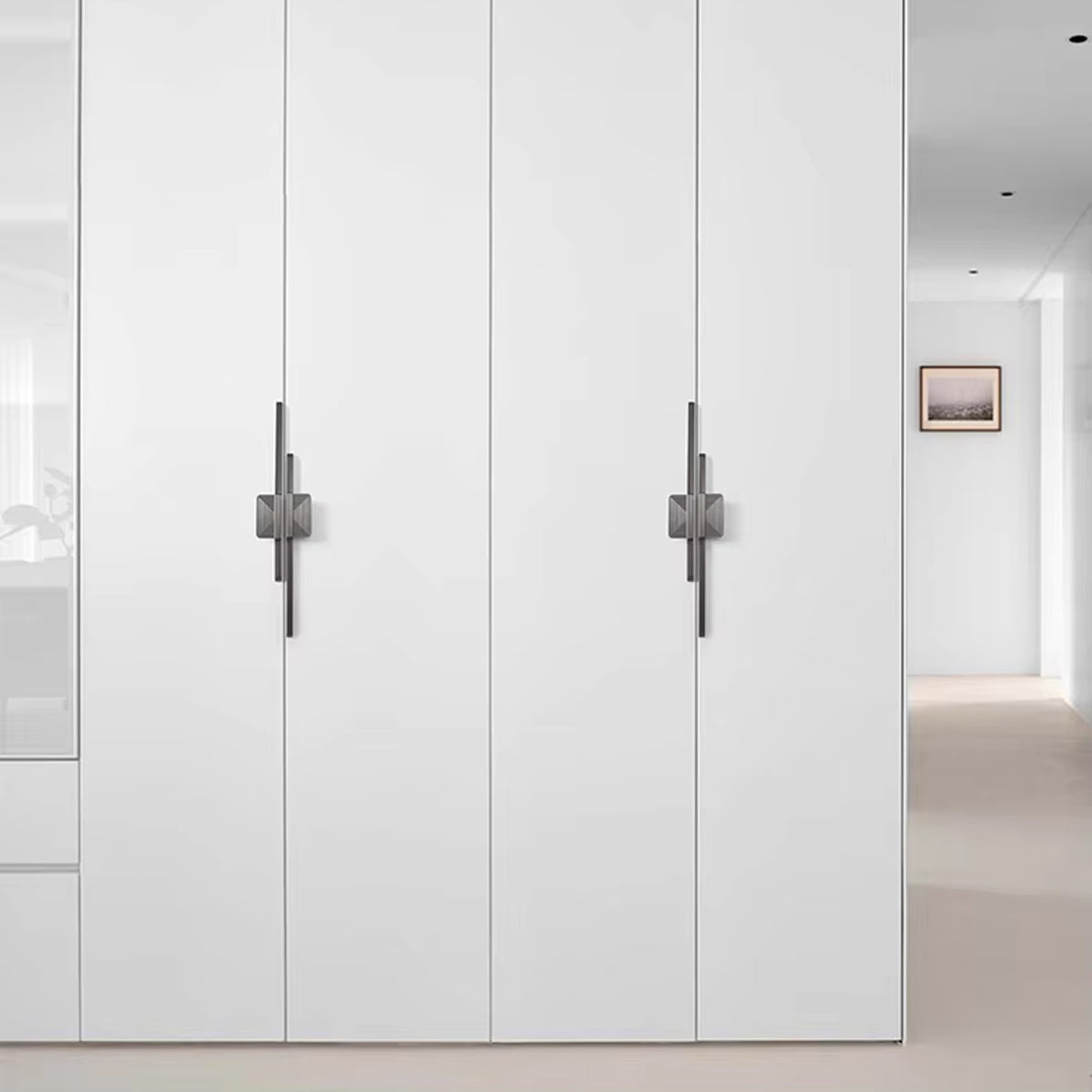 Modern Cabinet Handle Solid Alloy in Gold or Black