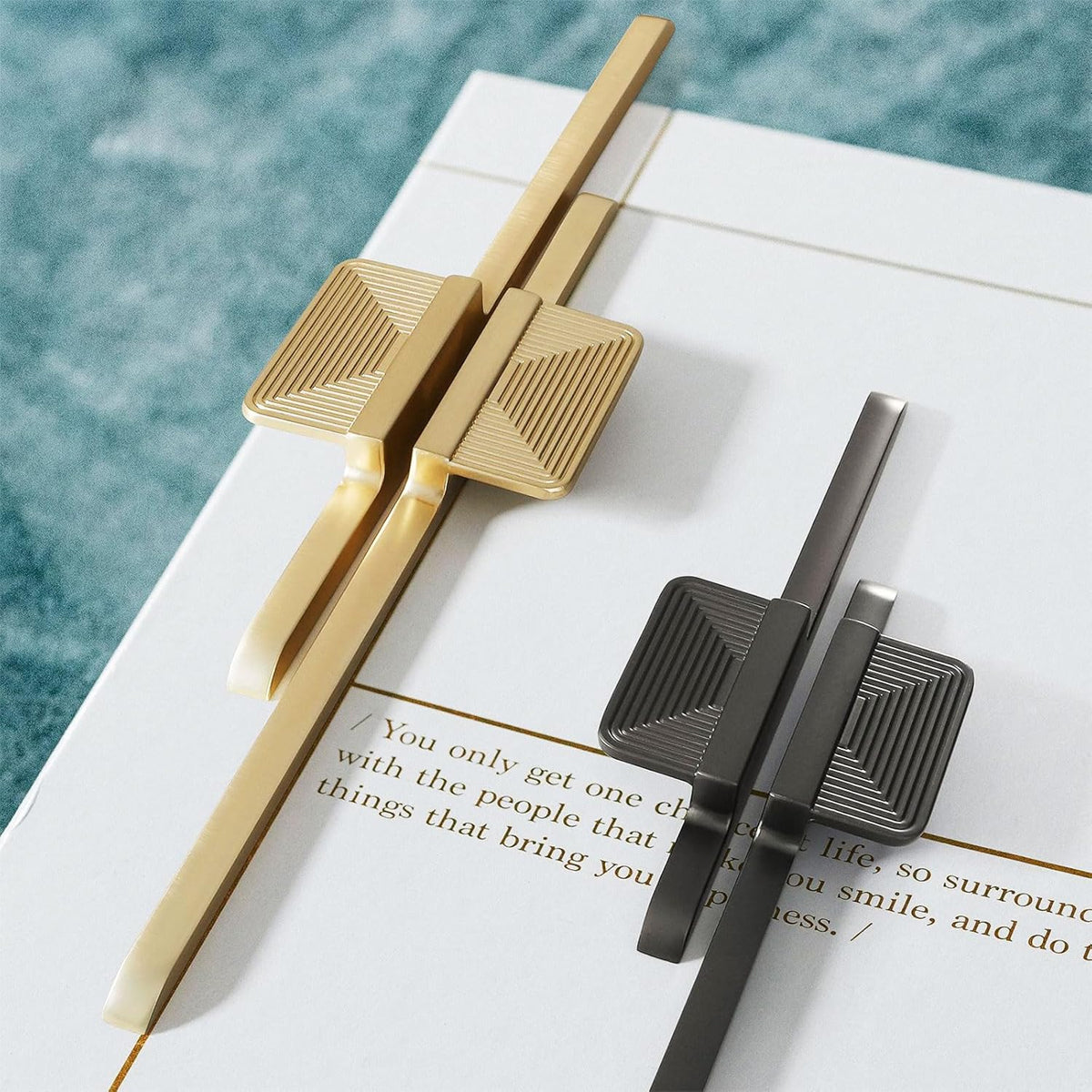 Modern Cabinet Handle Solid Alloy in Gold or Black