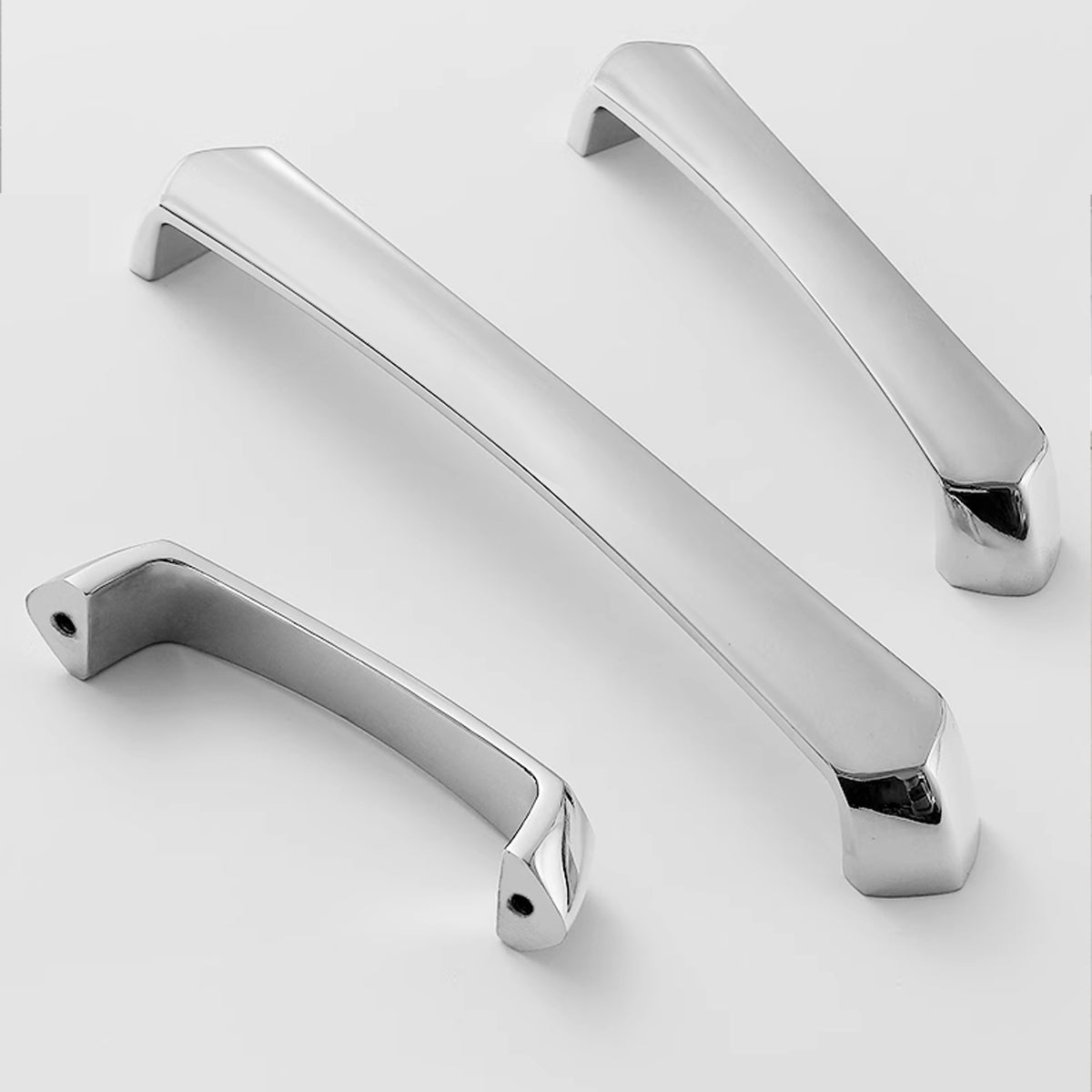 Silver Cabinet Handle with Polished Finish