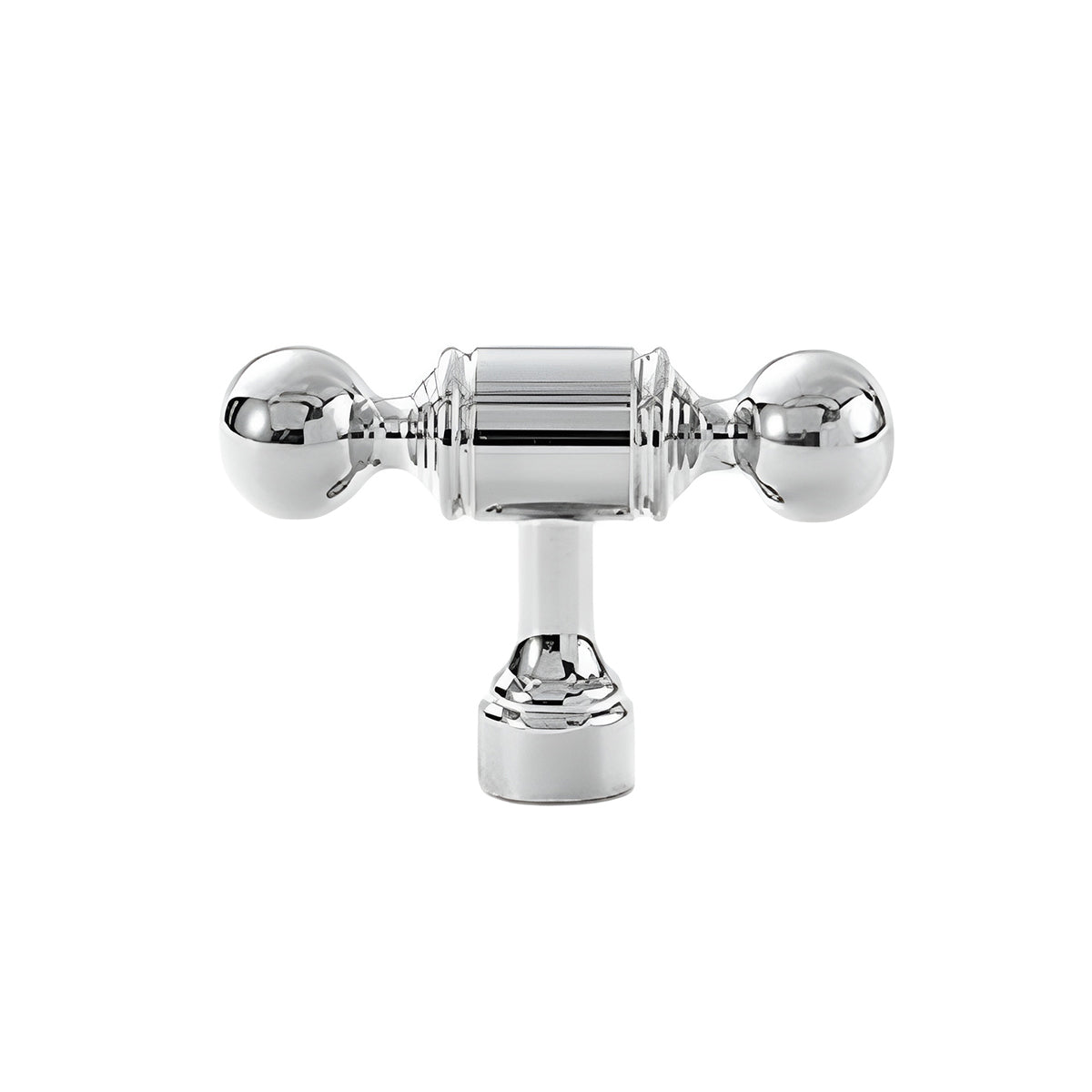Silver Metal Cabinet Handle with Round Ball End, Polished